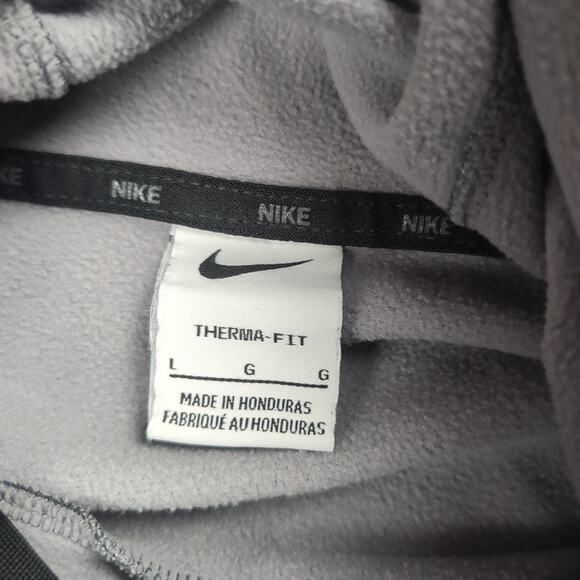 Nike Hoodie Adult Large Gray Therma Fit Sweater Athleisure Lounge Pullover Men - Picture 2 of 6
